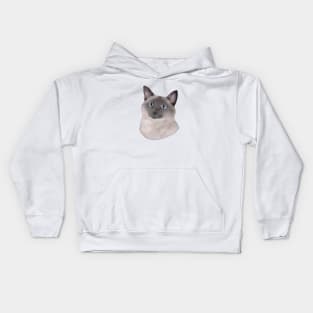 Martini Siamese Cat Kids Hoodie